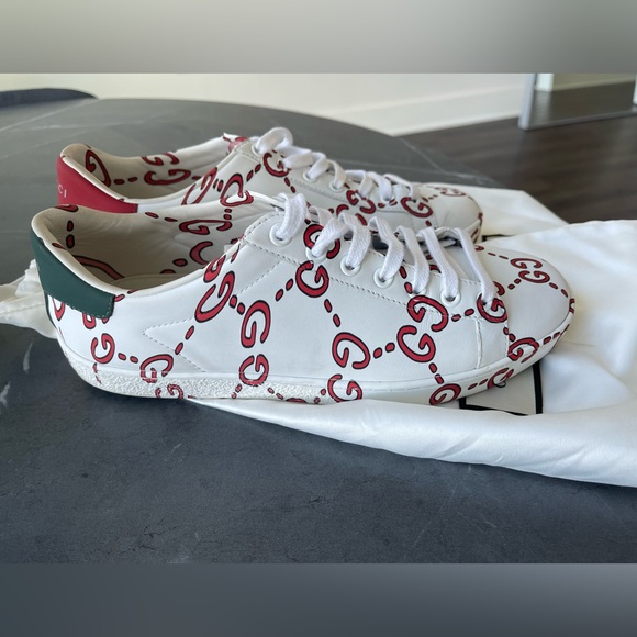 Gucci GG Ace Sneakers Size 8 - Picture 4 of 10